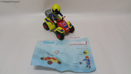 Playmobil 4425 - Gele Race quad met pullbackmotor, 2ehands