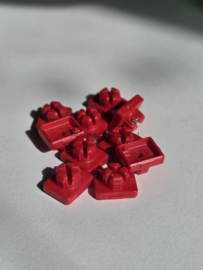 Playmobil 30 09 6900 - System-x plug, red, 10pcs.