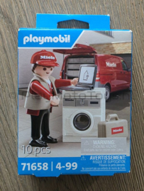 Playmobil 71658 - Miele monteur met wasmachine, Promo.