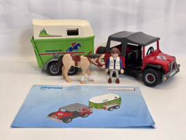 Playmobil 4189 - Paardentransport, gebruikt met handleiding
