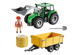 Playmobil 9317 - Tractor met aanhangwagen