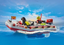 Playmobil 71464 - Brandweerboot met waterscooter