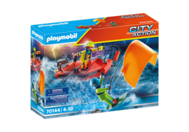 Playmobil 70144 - Kitesurfer redding met speedboot