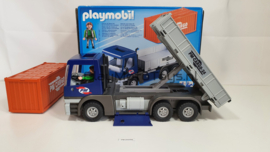 Playmobil 5255 - Cargo truck met container, 2ehands met doos