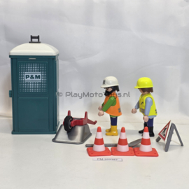 Playmobil 3275 - Bouwvakkers met dixi, 2ehands