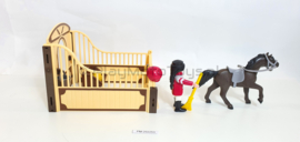 Playmobil 5112 - Arabische renpaard met paardenbox, 2ehands