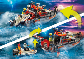 Playmobil 70140 - Reddingsboot met raceboot