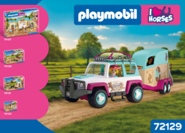Playmobil 72129 - Terreinwagen met paardentrailer