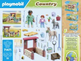 Playmobil 71471 - Starterpack Boerderij dierenarts met ezels