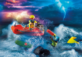 Playmobil 70144 - Kitesurfer redding met speedboot