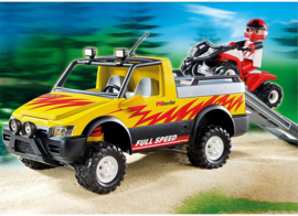 Playmobil 4228 - Pickup met quad