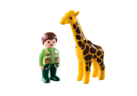 1.2.3. Playmobil 9380 - Dierenverzorgster met giraf