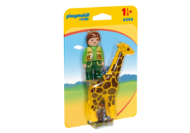 1.2.3. Playmobil 9380 - Dierenverzorgster met giraf