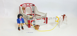 Playmobil 5107 - Knabstrupper paard met trainer en stal, 2ehands