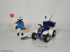 Playmobil 3655 - Politiequad met pullbackmotor, 2ehands.