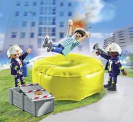Playmobil 71465 - Brandweerlieden met luchtkussen