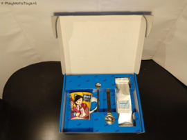 Playmobil Geschenkset 2005 - City Life Coffee set met porseleinen mok & 2 zilveren lepels