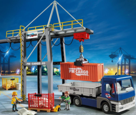 Playmobil 9540 - Electrische Containerkraan met Vrachtwagen (exclusive set)