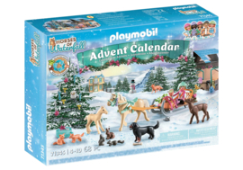 Playmobil 71345 - Adventskalender Paarden: Kerst slederit