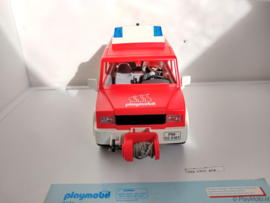 Playmobil 3181 - Brandweer Commandant met jeep, 2ehands