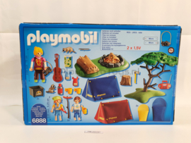 Playmobil 6888 - Tentenkamp met kampvuur, 2ehands met doos