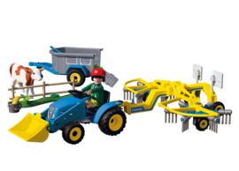 Playmobil 72163 - Kleine tractor met hooihark