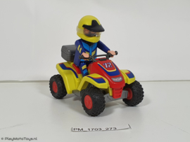 Playmobil 4425 - Gele Race quad met pullbackmotor, 2ehands