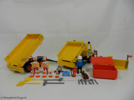 Playmobil 3454 - Sneeuwploeg  / Truck met aanhanger met handleiding, 2ehands (C)