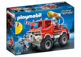 Playmobil 9466 - Brandweer terreinwagen met waterkanon, licht & geluid