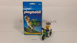 Playmobil 3301 - Jumper Motocrosser, 2ehands met doos