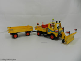 Playmobil 3454 - Sneeuwploeg  / Truck met aanhanger met handleiding, 2ehands (C)