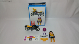 Playmobil 3044 - Motocrosser, 2ehands met doos