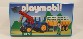 Playmobil 3073 - Tractor met hooiwagen