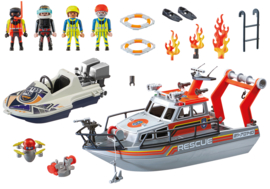 Playmobil 70140 - Reddingsboot met raceboot