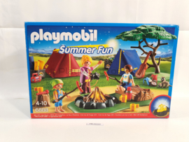 Playmobil 6888 - Tentenkamp met kampvuur, 2ehands met doos