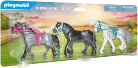 Playmobil 70999 - 3 Paarden: het Friese paard, de Knabstrupper en de Andalusiër