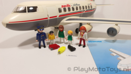 Playmobil 4310 - Passagiers en vrachtvliegtuig, gebruikt