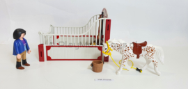 Playmobil 5107 - Knabstrupper paard met trainer en stal, 2ehands