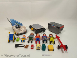 Playmobil 5262 - Vliegtuigtrap en vrachtafhandeling, gebruikt & compleet.