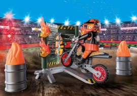 Playmobil 71256 - Starterpack Stuntshow motor met vuurmuur
