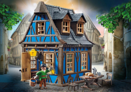Playmobil 70958 - Middeleeuwse blauwe vakwerkhuis