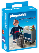 Playmobil 9151 - Air France Stewardess  - Promo