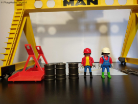 Playmobil 4210 - MAN Portaalkraan met handleiding (gebruikt)