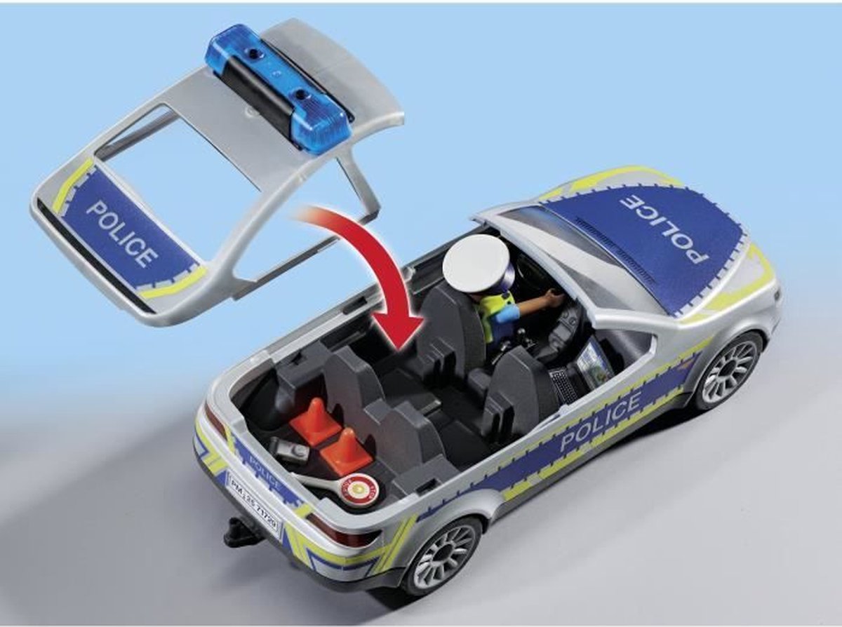 Playmobil 71729 - Politieauto met zwaailichten en sirene