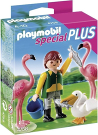 Playmobil 4758 - Special Plus Dierenverzorger met exotische vogels