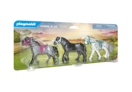 Playmobil 70999 - 3 paarden: het Friese paard, de Knabstrupper & de Andalusiër