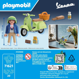 Playmobil 71621 - 1969 Vespa 150 Sprint Veloce, lichtgroen