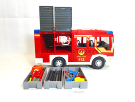 Playmobil 5363 - Brandweerwagen met licht en geluid, 2ehands met doos