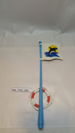 Playmobil 3865/3916/5039 - Orca vlag met vlaggenmast en reddingsboei