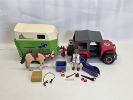Playmobil 4189 - Paardentransport, gebruikt met handleiding